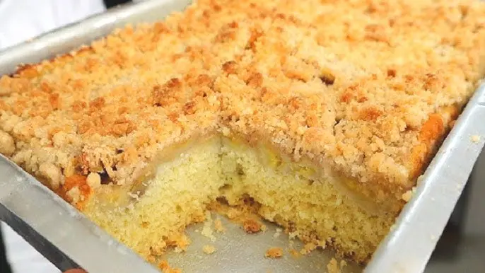 Fiz essa Cuca Tradicional e parecia que eu estava de volta à cozinha da minha tia de Blumenau