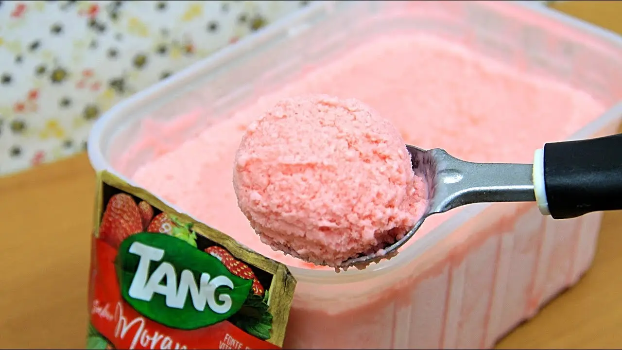 Fiz esse Sorvete de Tang e ninguém acreditou que tinha só 3 ingredientes
