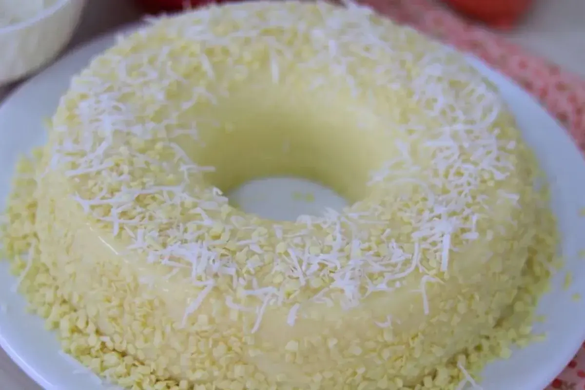 Pudim de Chocolate Branco