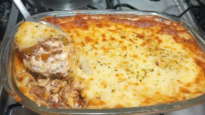 Fiz essa Carne Moída Cremosa Gratinada e minha família pediu bis na mesma hora