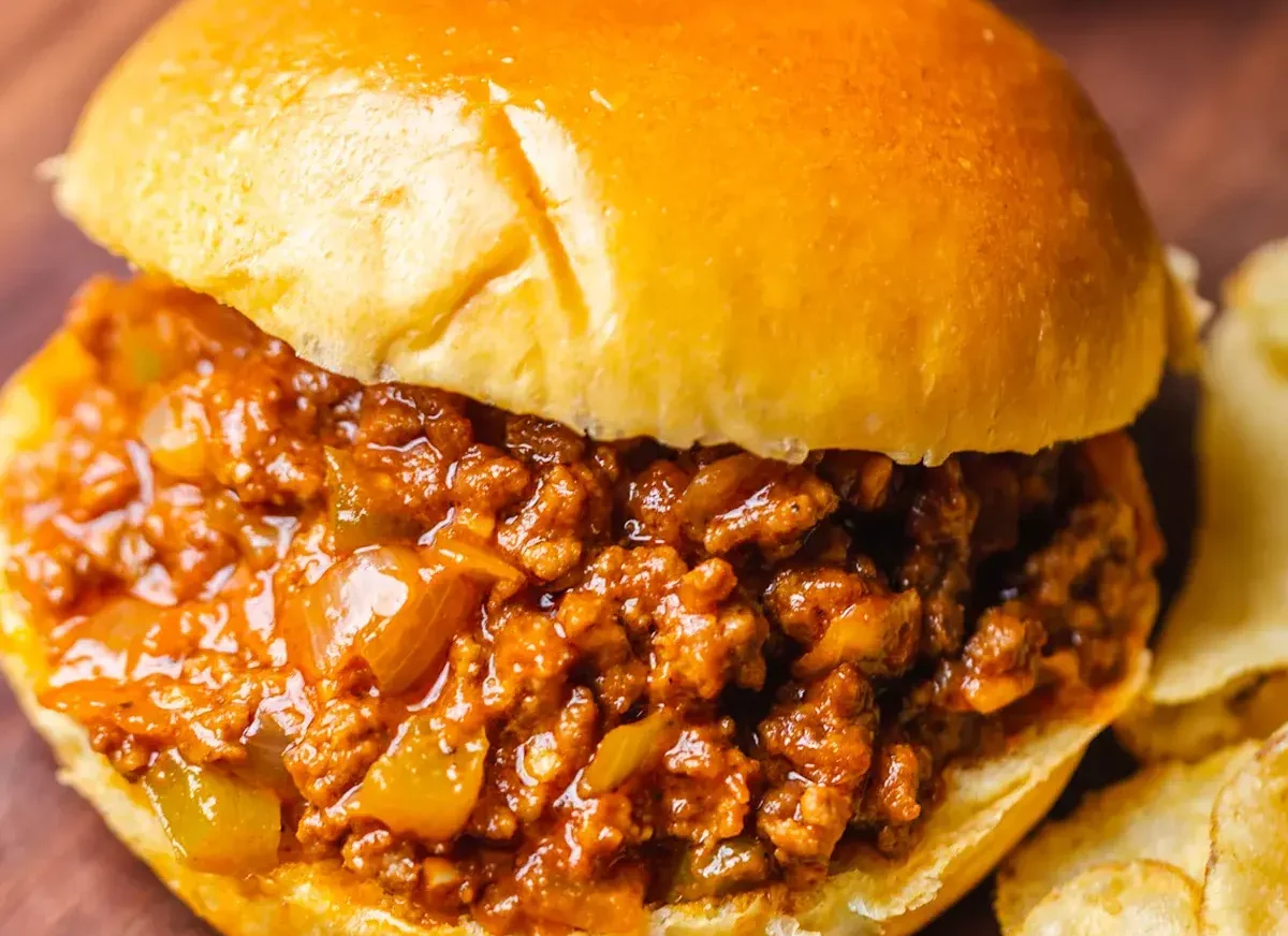 Fiz esse Lanche de Forno com Pão de Hambúrguer e Carne Moída e a travessa saiu limpa da mesa